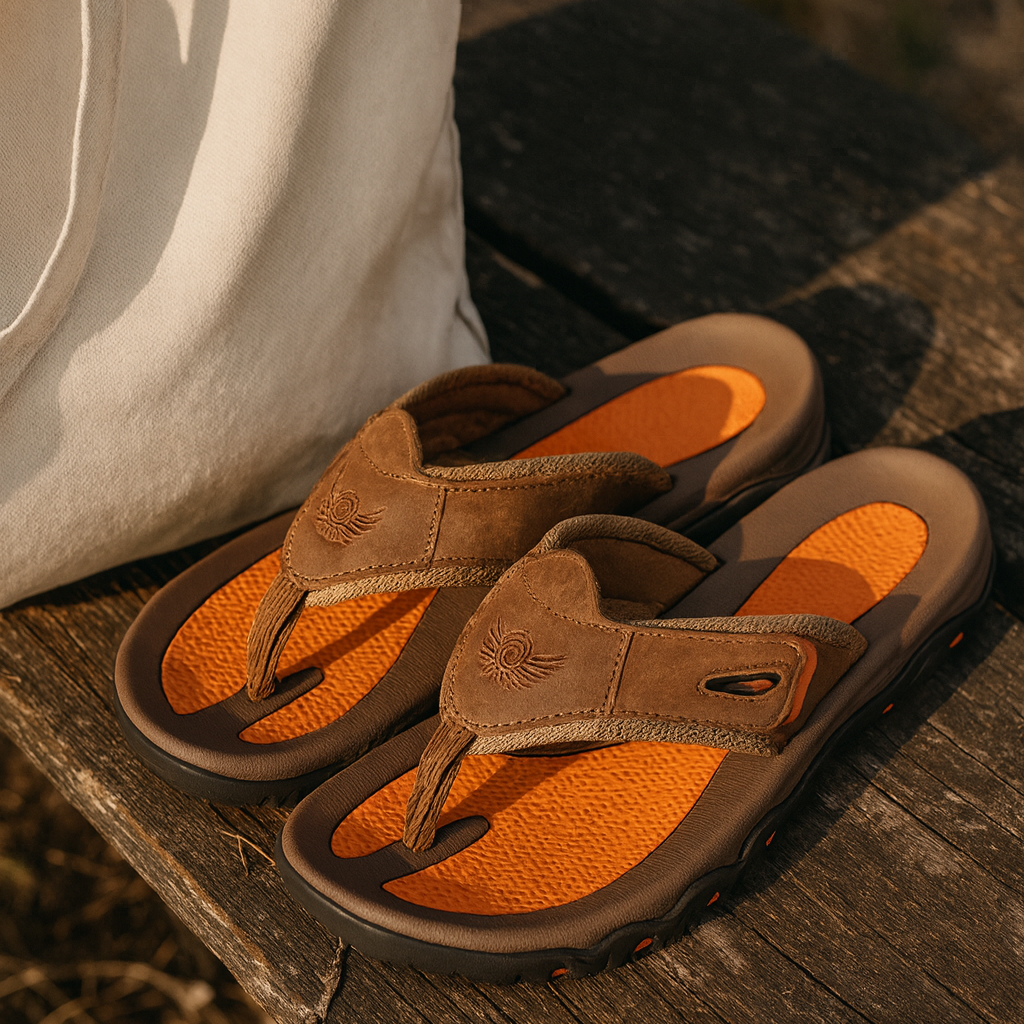 Paveair Leather Sandals