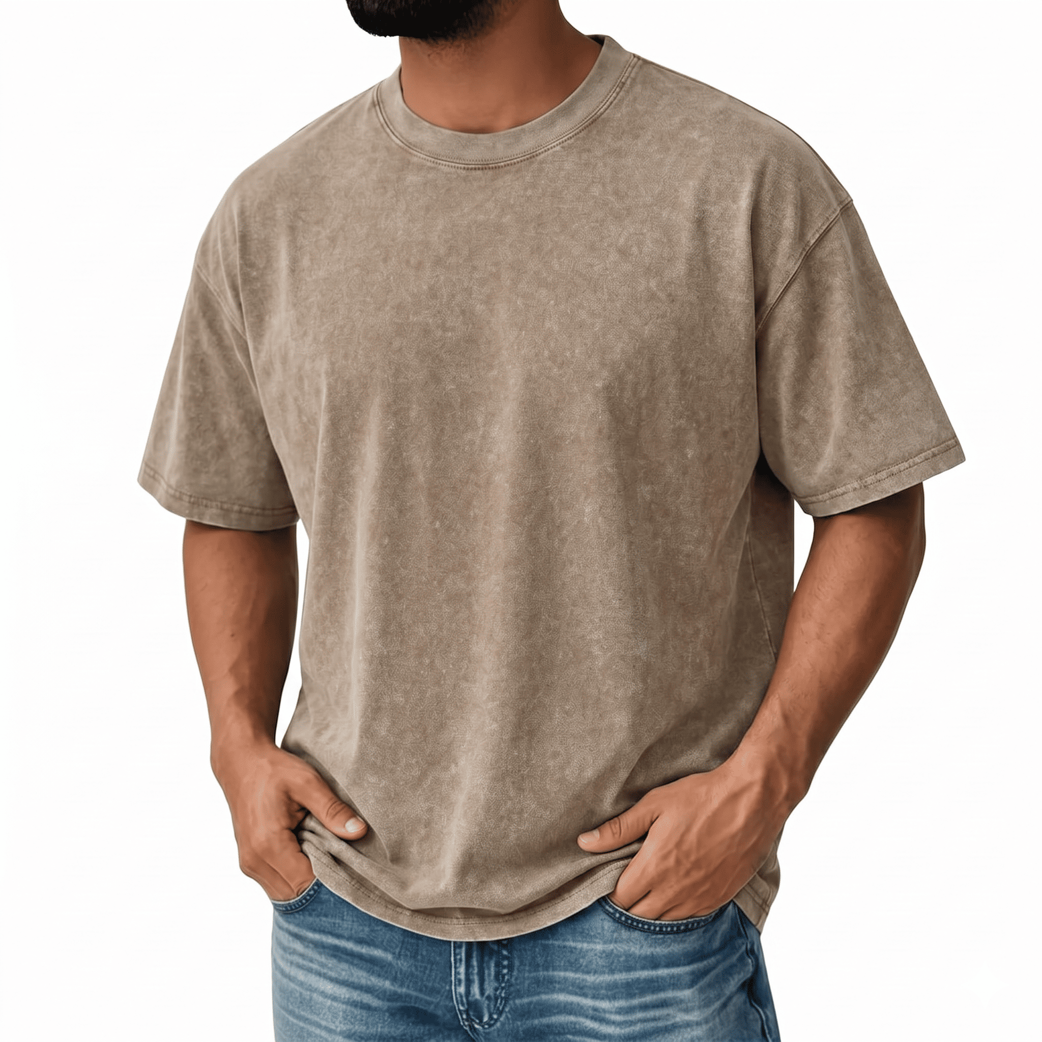 ⚡Hot Sales🔥4 Pack Oversized Tshirts for Men Gym Vintage Heavyweight T Shirts Cotton Workout Acid Wash Baggy Tees