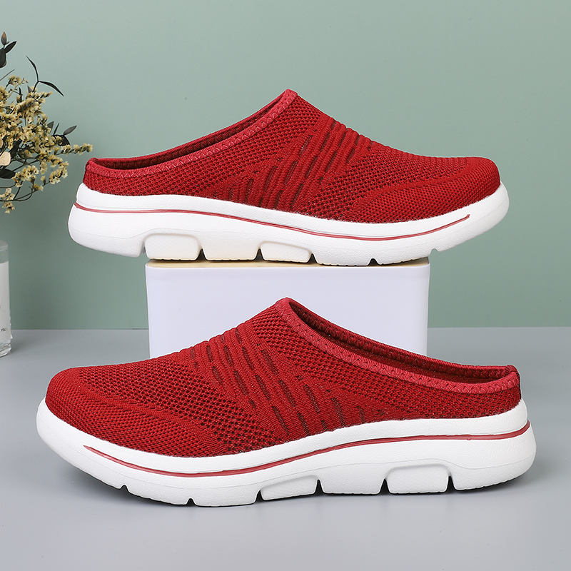 WOMEN'S BREATHABLE SOFT SOLE CASUAL HALF SLIPPERS