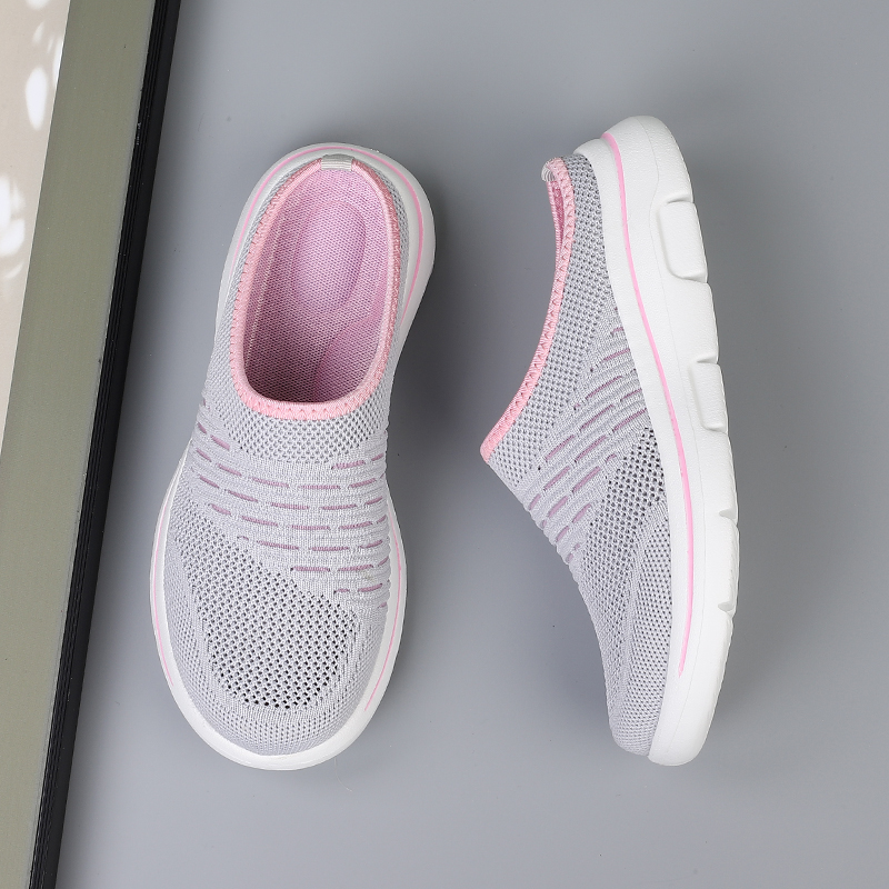 WOMEN'S BREATHABLE SOFT SOLE CASUAL HALF SLIPPERS