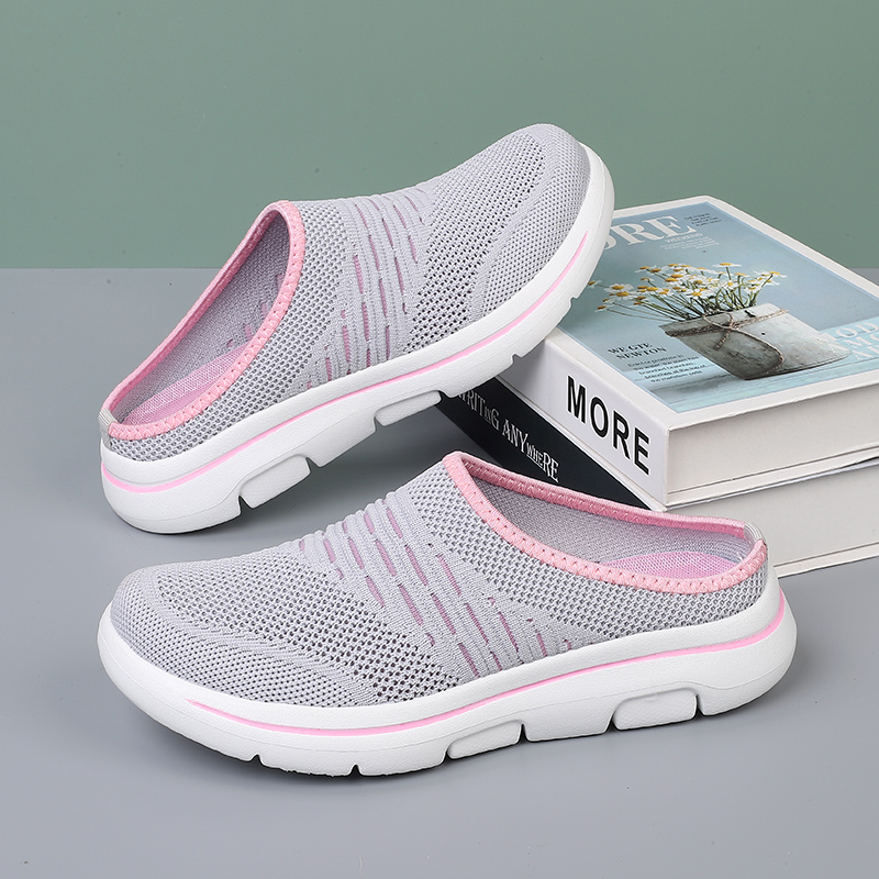 WOMEN'S BREATHABLE SOFT SOLE CASUAL HALF SLIPPERS