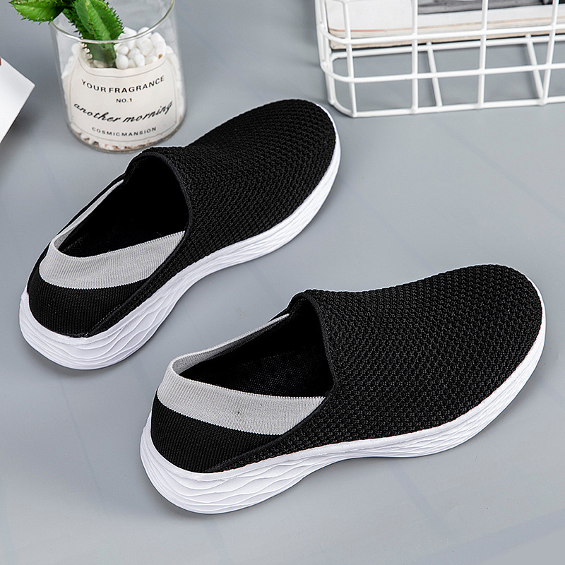 MEN'S BREATHABLE FLYING WOVEN SOFT SOLE SLIP-ON SHOES