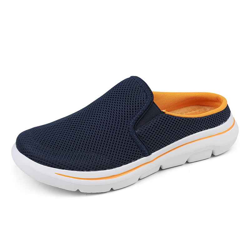 MEN'S MESH SOFT SOLE BREATHABLE CASUAL HALF SLIPPERS