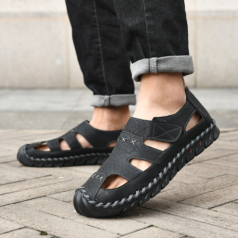 New Men's Leather Sandals