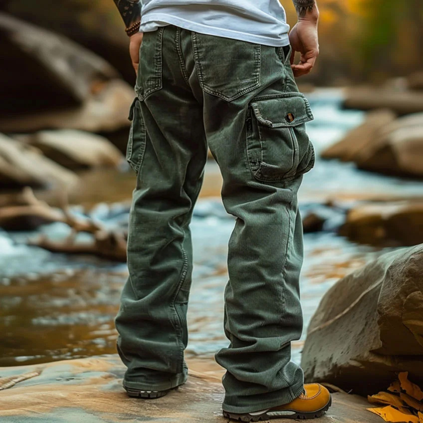 Men's Corduroy Cargo Pants