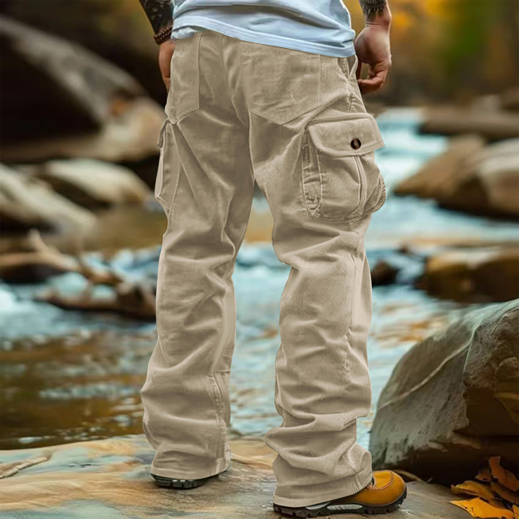 Men's Corduroy Cargo Pants