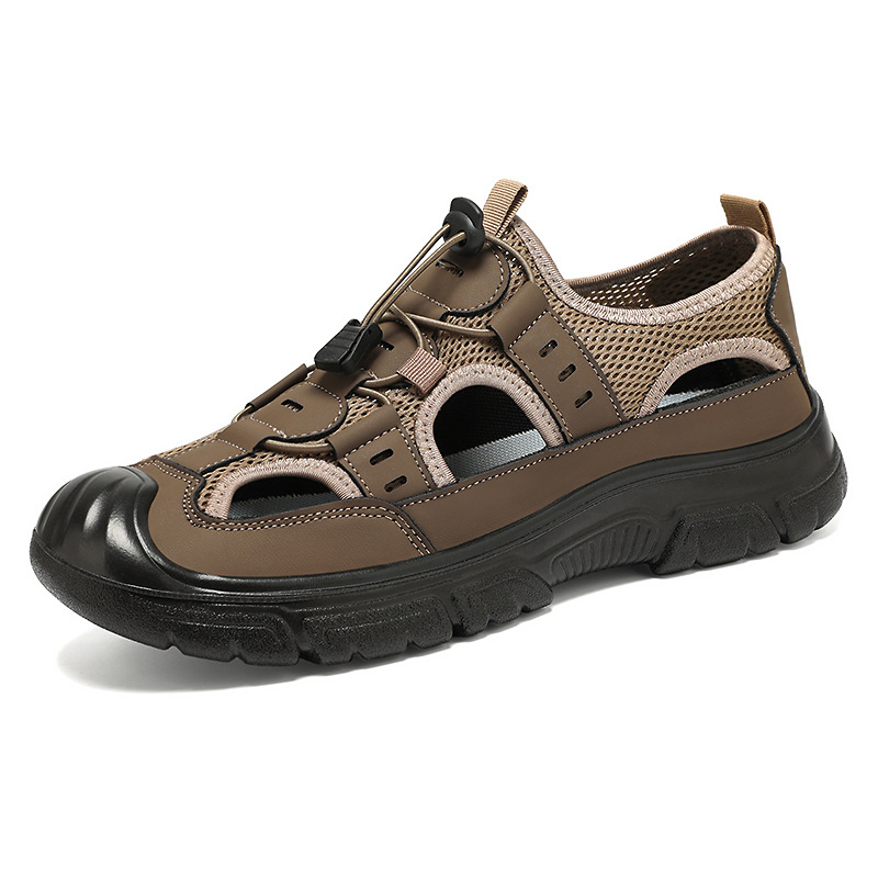 Men's Mesh and Leather Shoes