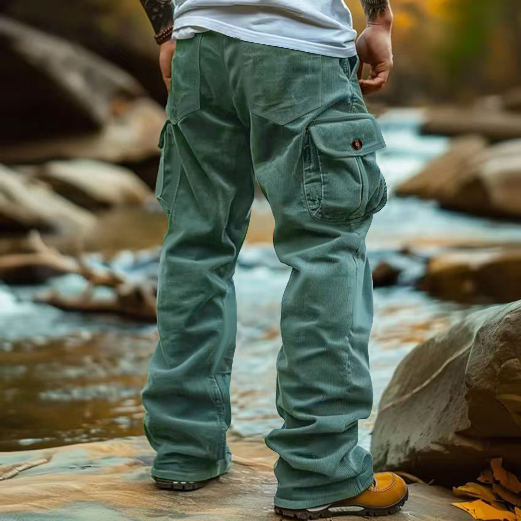 Men's Corduroy Cargo Pants