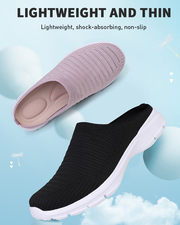 MEN'S BREATHABLE COMFORTABLE LIGHT HALF SLIPPERS