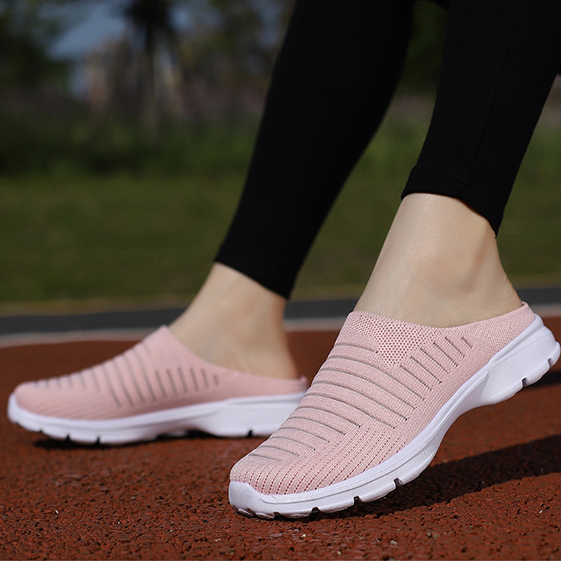 WOMEN'S BREATHABLE COMFORTABLE LIGHT HALF SLIPPERS