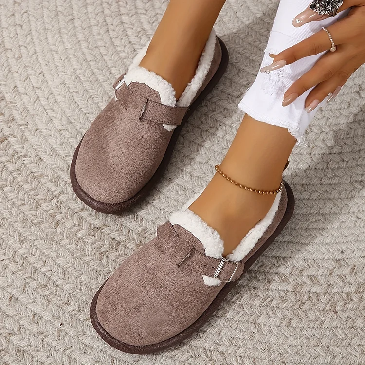 Women's Winter Warm Side Zipper Ankle Boots