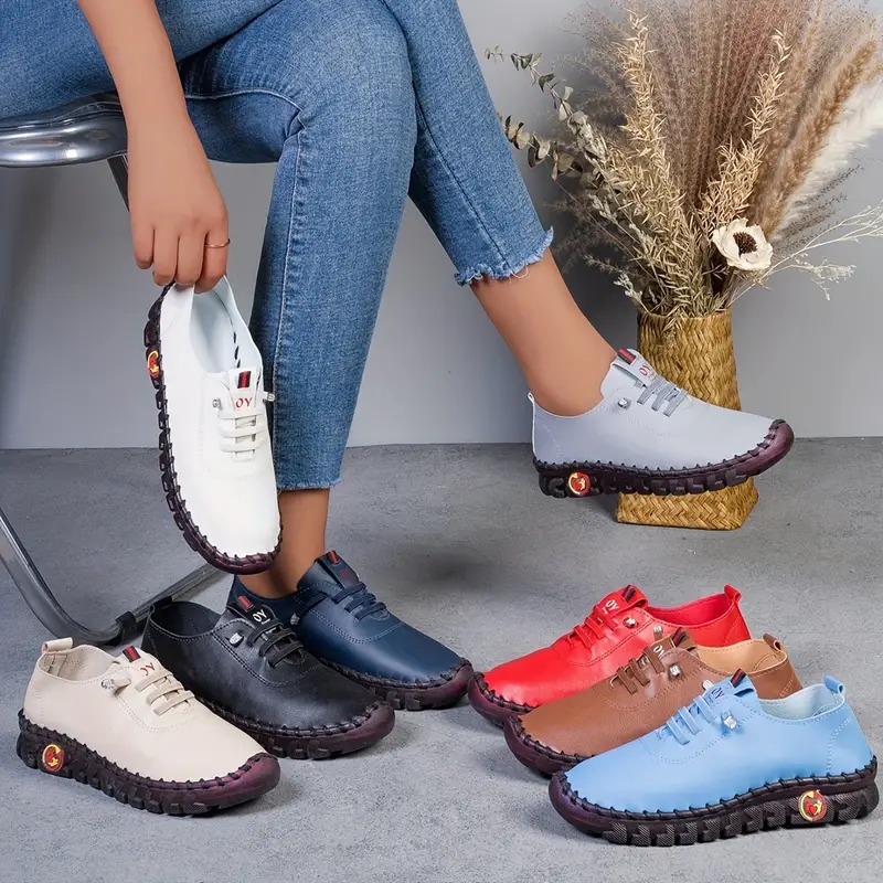 Women's Solid Color Flatform Shoes