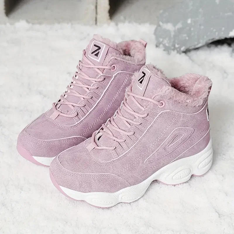 Winter thickened velvet warm sports cotton boots