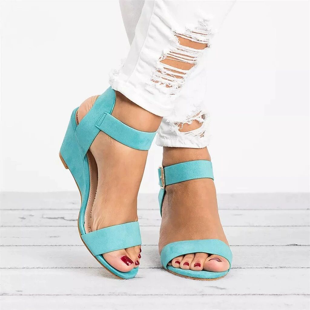 Women's Comfort Classic Wedge Bowtie Slide Sandals