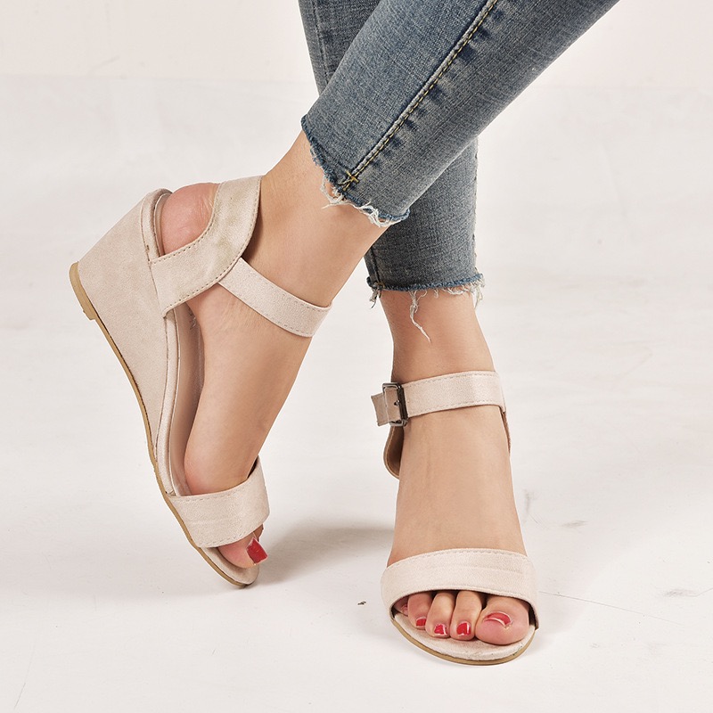 Women's Comfort Classic Wedge Bowtie Slide Sandals