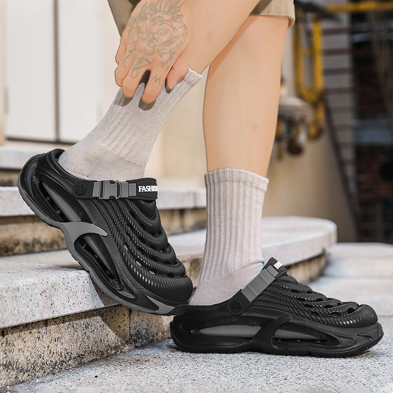 Summer Men's Clogs Outdoor Thick Sole