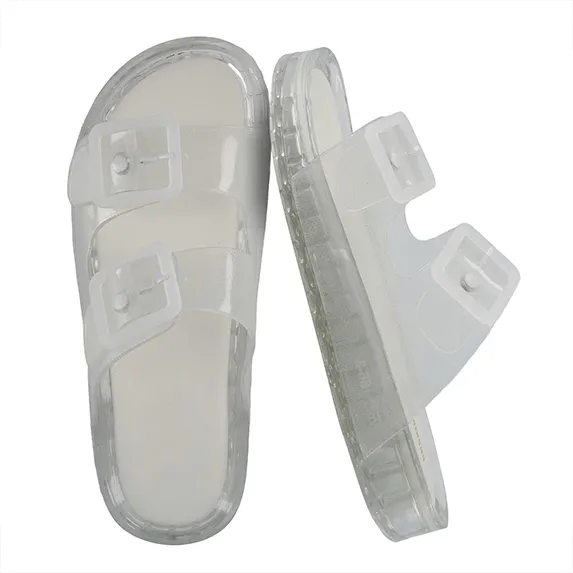 Women's Waterproof Double Buckle Slides