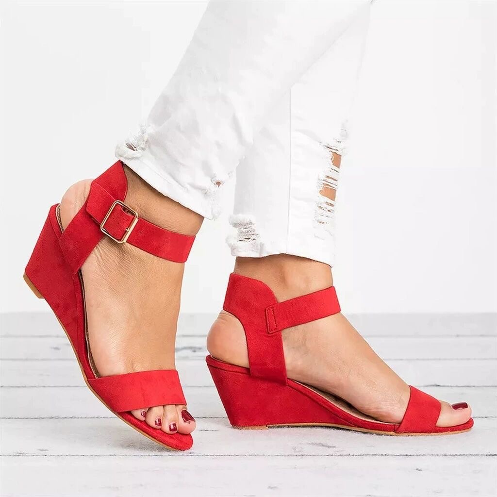 Women's Comfort Classic Wedge Bowtie Slide Sandals