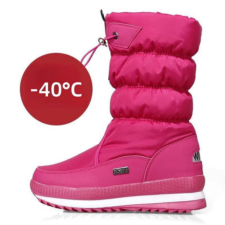 Premium Waterproof Faux Fur Non-Slip Women's Snow Boots
