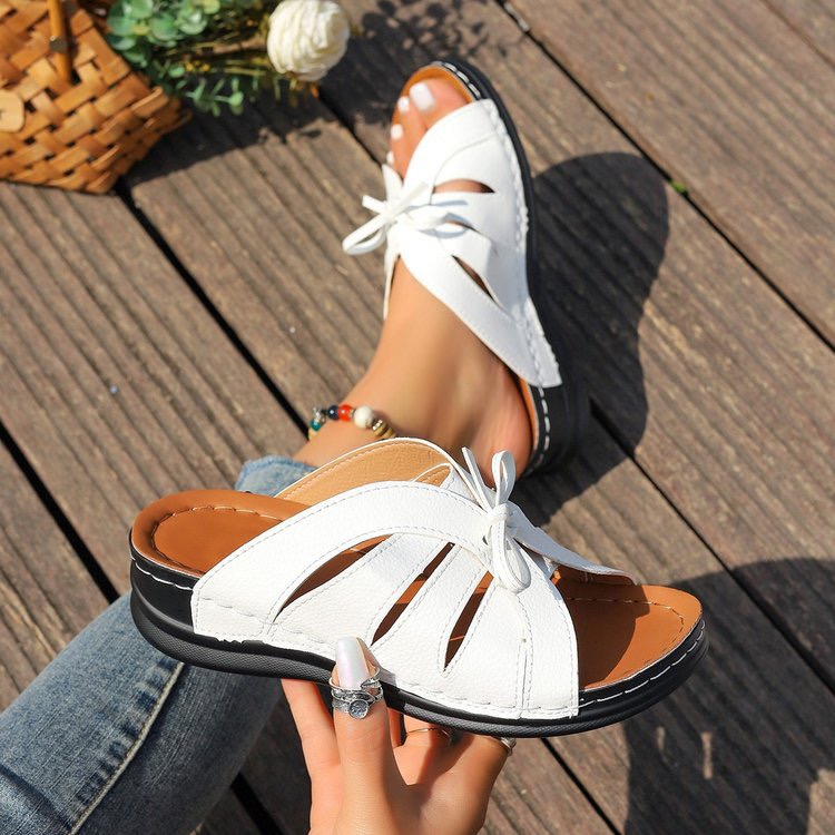 Women's Comfort Bowtie Slide Sandals