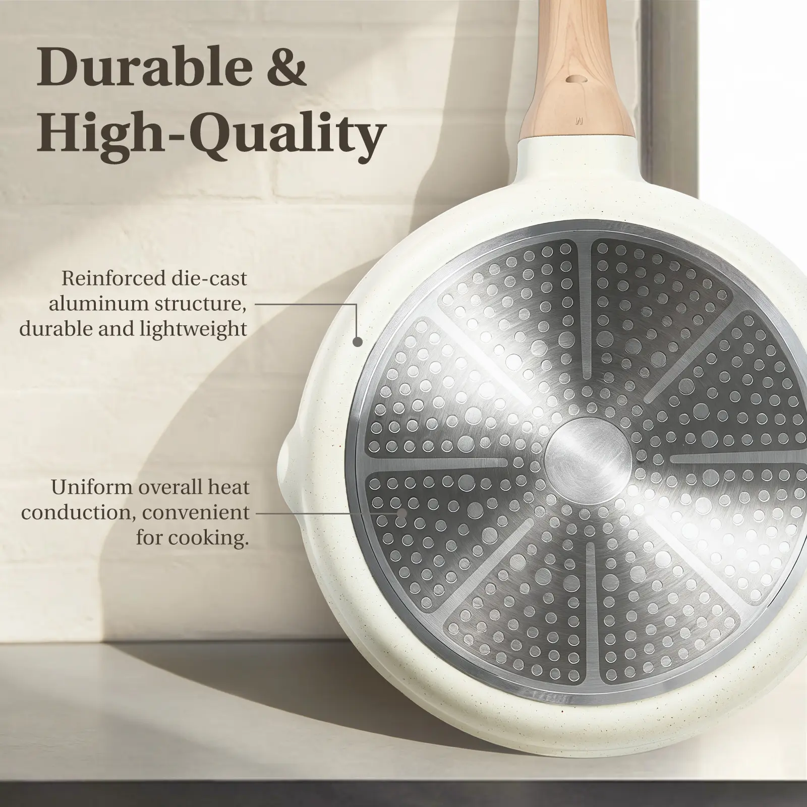 25-Piece Non-Stick Ceramic Granite Cookware Set with Stay-Cool Handles, Induction Compatible Pots and Pans Set for Healthy Cooking