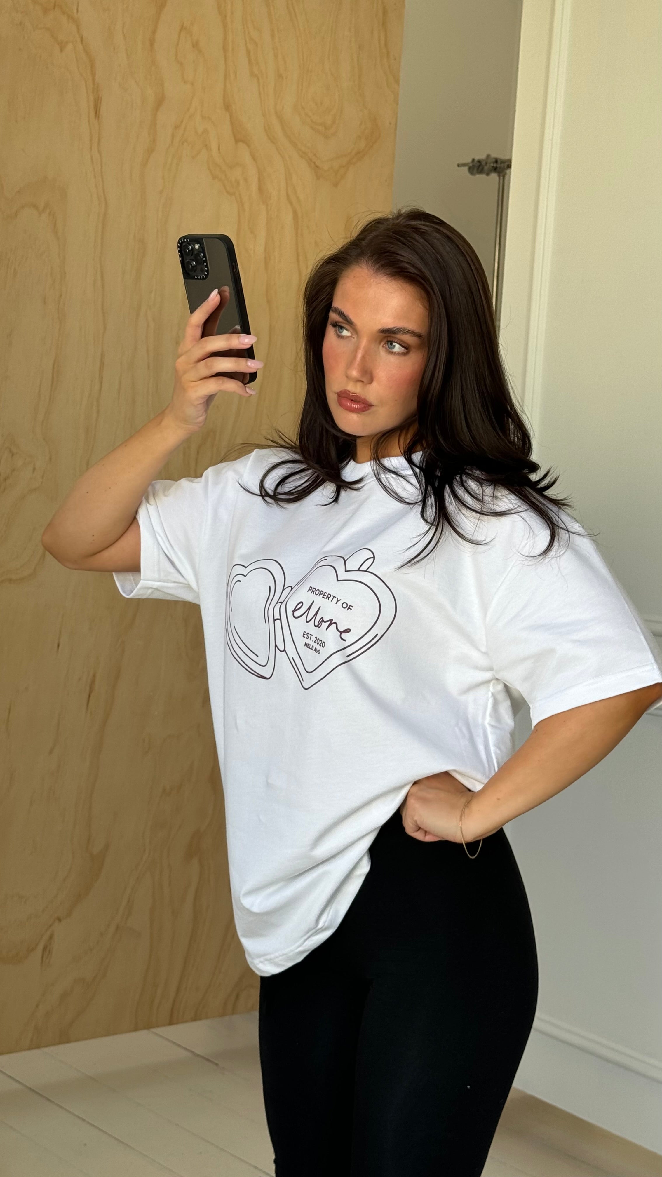 Rhubarb Locket Boxy Oversized Tee