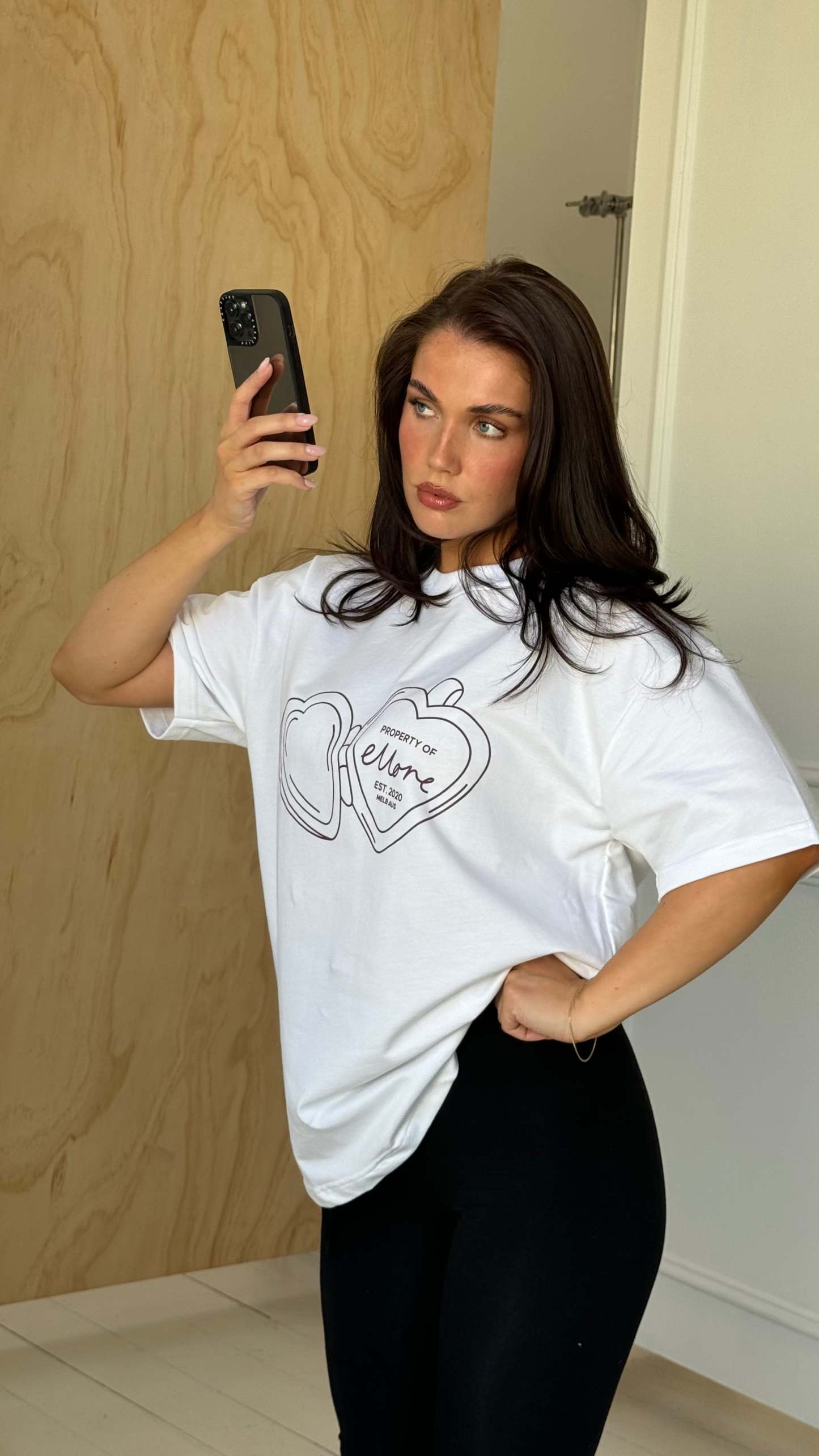 Rhubarb Locket Boxy Oversized Tee