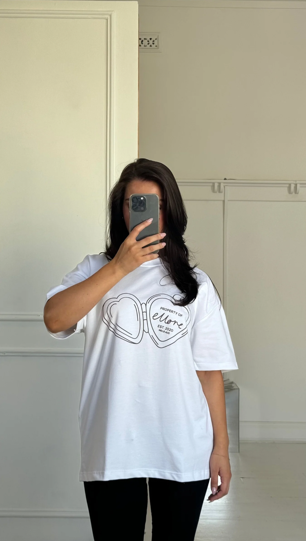Rhubarb Locket Boxy Oversized Tee