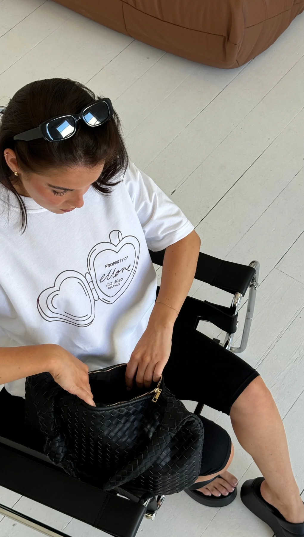 Rhubarb Locket Boxy Oversized Tee