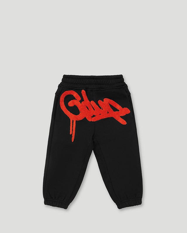 Geedup Handstyle Kids Tracksuit Orange Black/Burnt