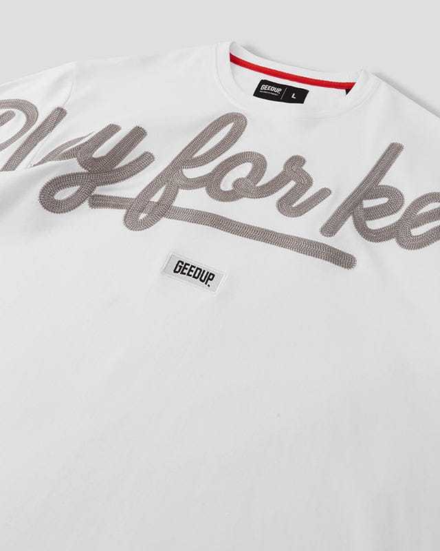Geedup T-Shirt PFK Script White/Grey