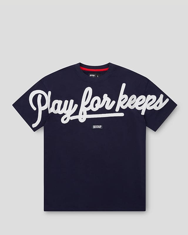GeedupT-Shirt PFK Script  Navy/White