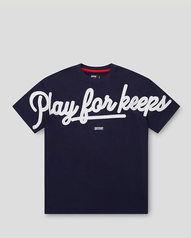 GeedupT-Shirt PFK Script  Navy/White