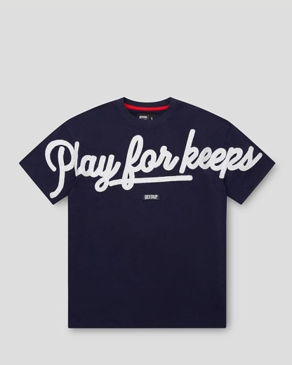 GeedupT-Shirt PFK Script  Navy/White
