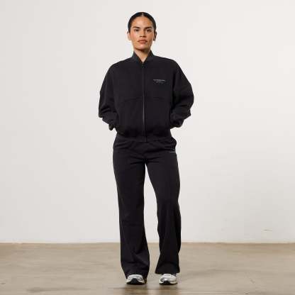 Vanquish Womens Washed Black Zip Up Jacket