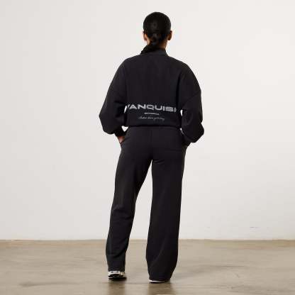 Vanquish Womens Washed Black Zip Up Jacket
