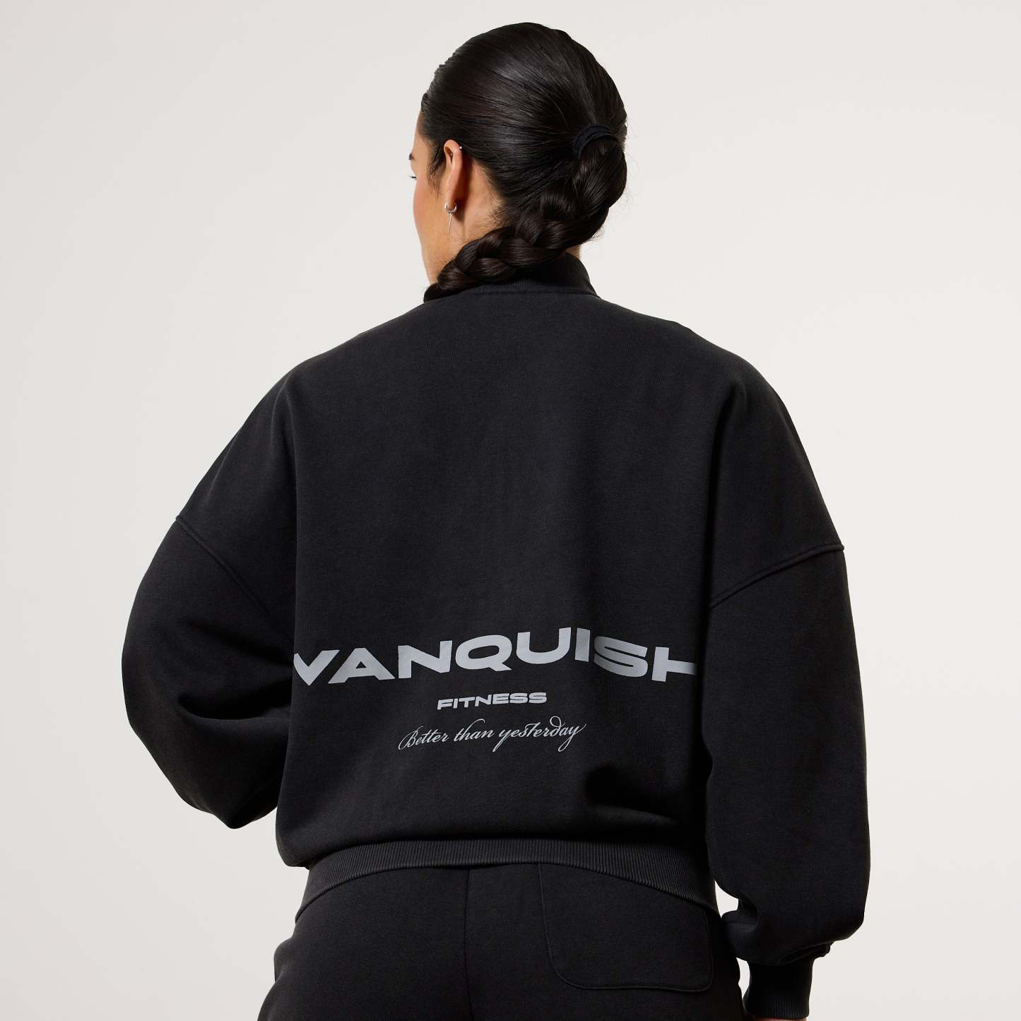 Vanquish Womens Washed Black Zip Up Jacket