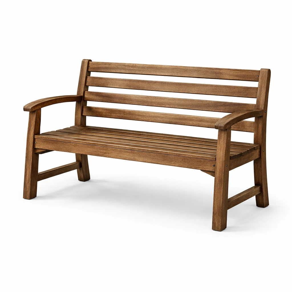 Banco de exterior de madera de acacia 120x57x88 cm-LIVNIRA