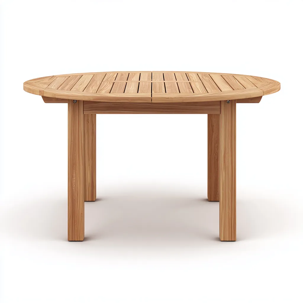 Tavolo da giardino - legno - 135x135x74 cm - marrone naturale - stile naturale outdoor-Latavadwell