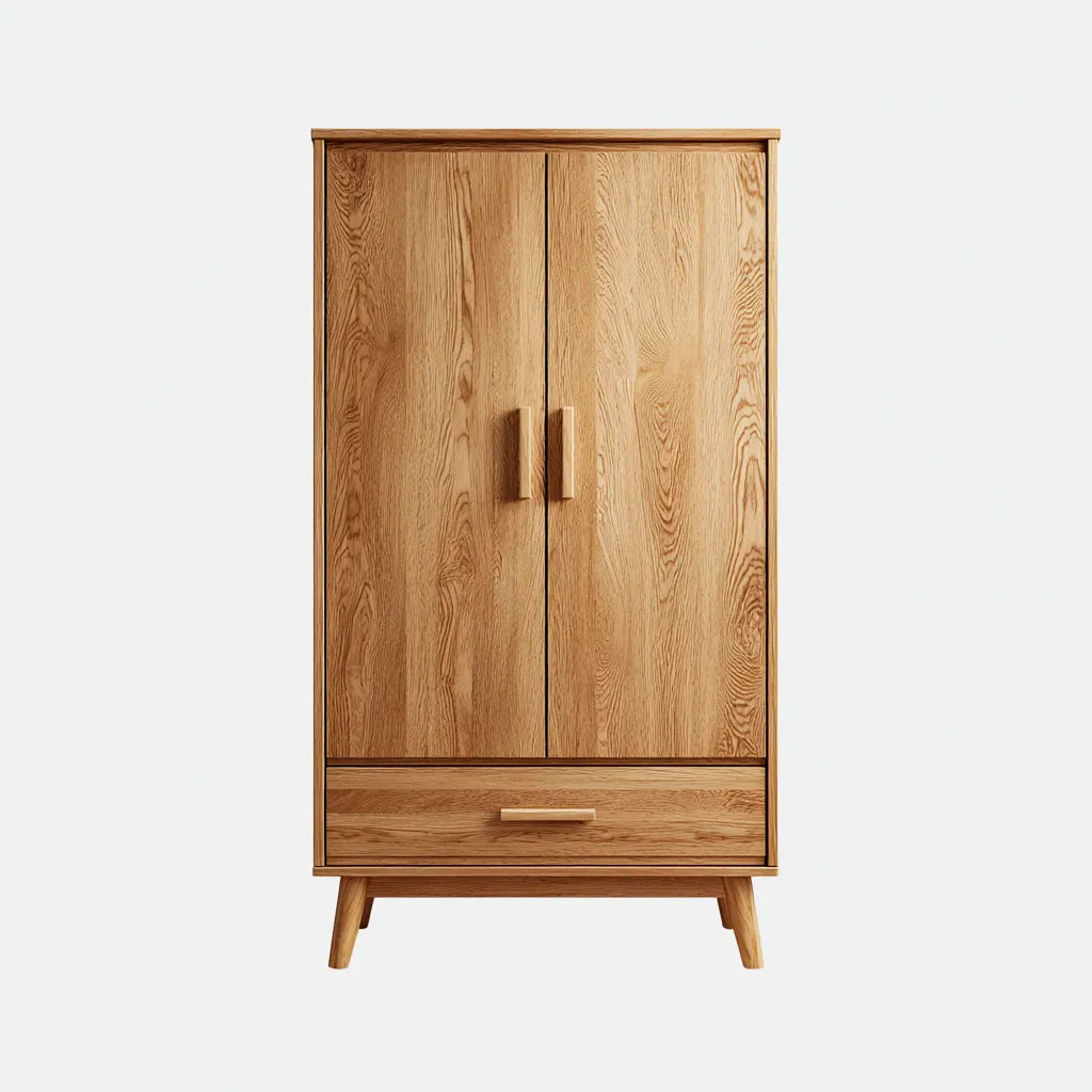 Armadio-legno-90x55x185 cm-legno naturale-stile moderno-Latavadwell