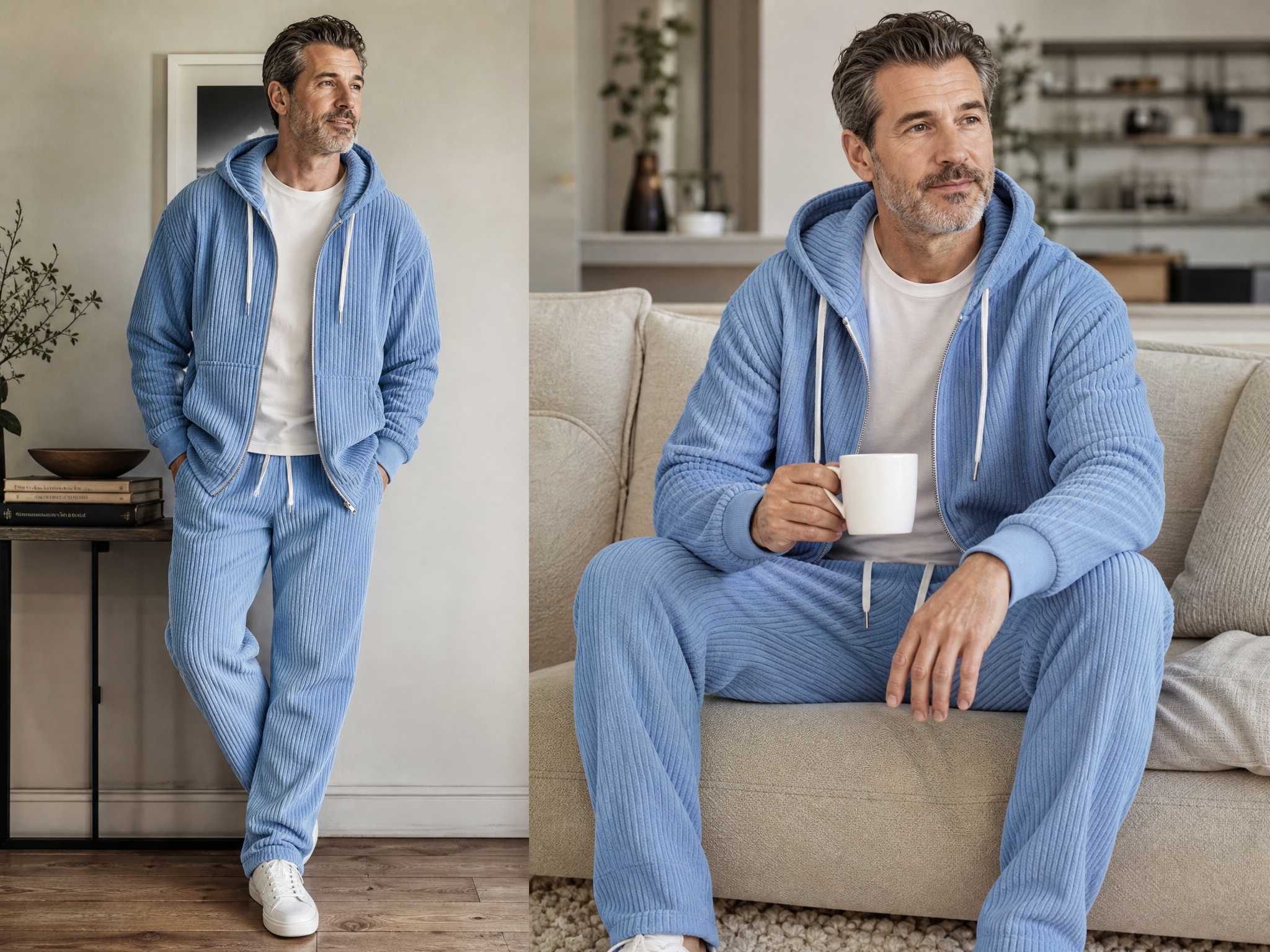 Unisex Corduroy Set Full Fit View