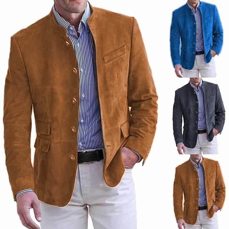 ⭐Last day 50% off - Yellowstone Series Men's Vintage Medium-Long Leather Jacket