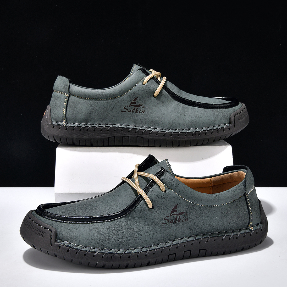 Hand-stitched soft-soled loafers