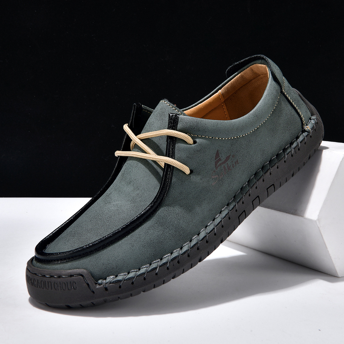 Hand-stitched soft-soled loafers