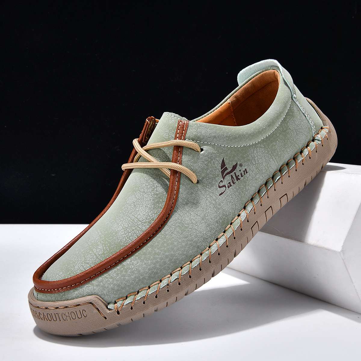 Hand-stitched soft-soled loafers