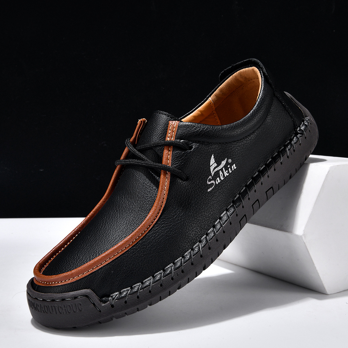 Hand-stitched soft-soled loafers