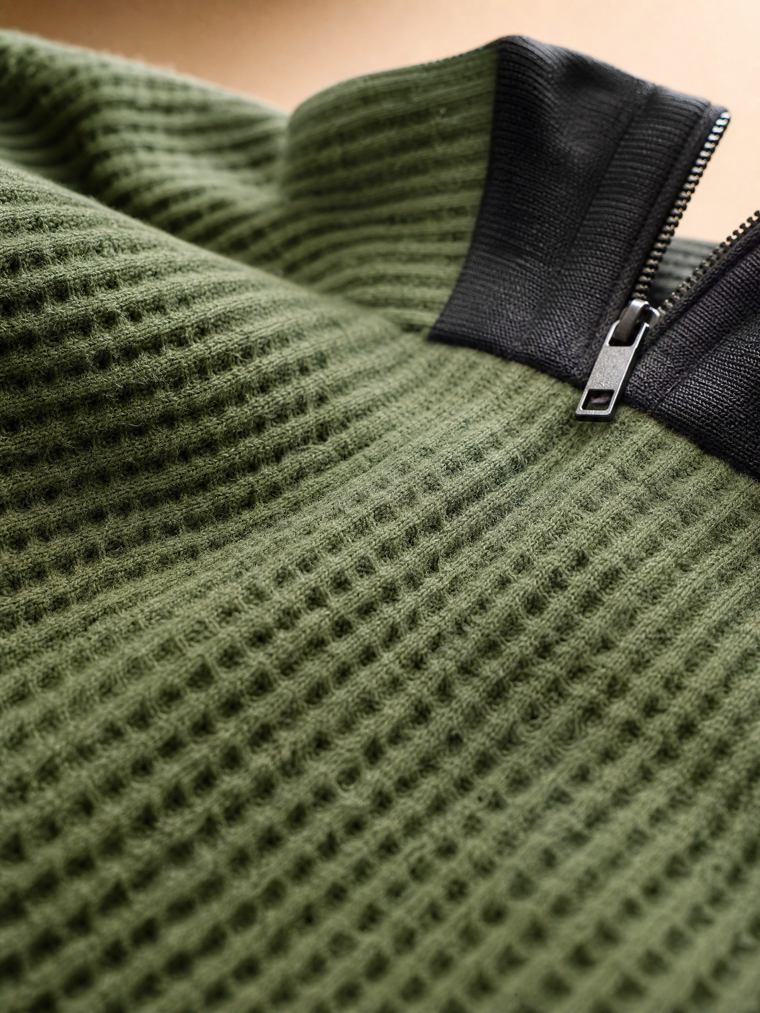 Waffle Knit Texture Detail