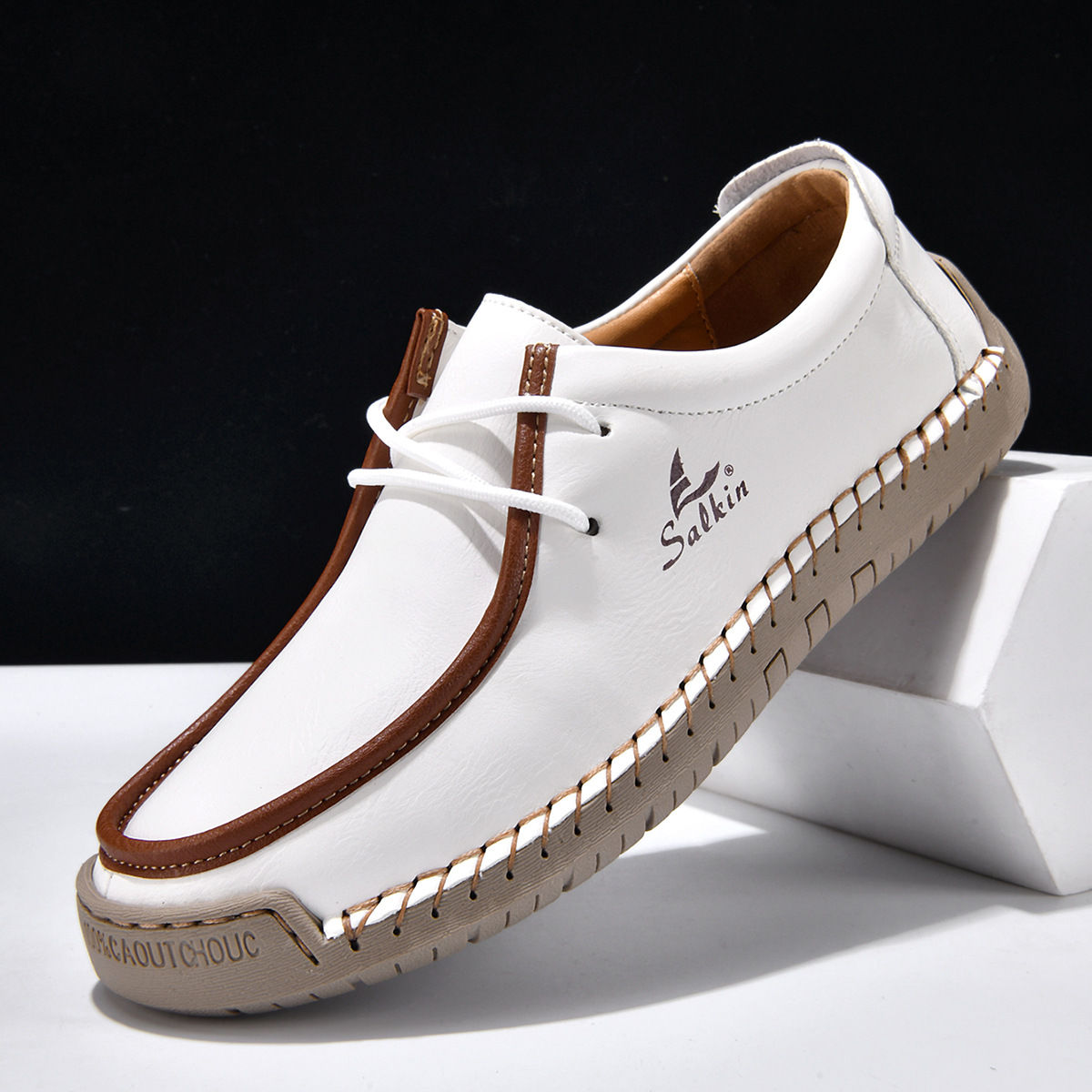 Hand-stitched soft-soled loafers