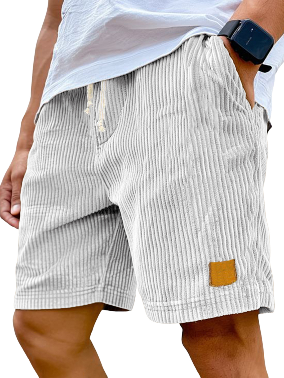 Men's Soft Corduroy Shorts | Comfortable Relaxed Fit Summer Casual Shorts