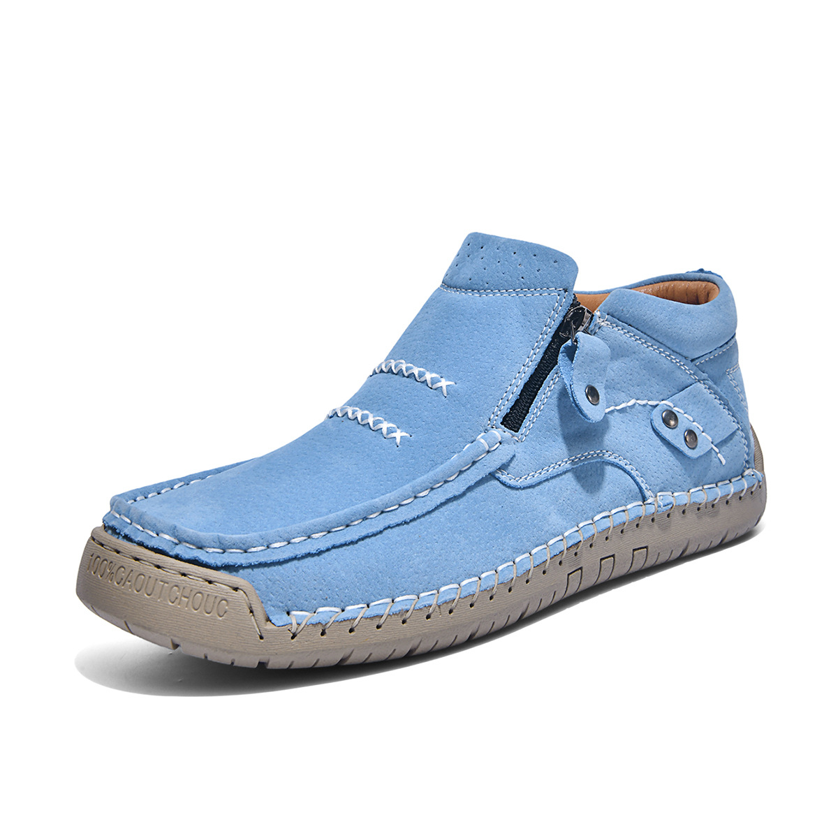 Women's Orthopedic Premium Leather Slip - Wide Toe, Arch Support, Waterproof, Pressure Relief for Everyday & Travel